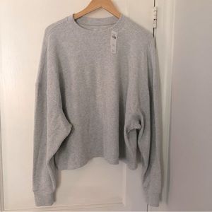 Abercrombie & Fitch Waffle Knit Oversized Long Sleeve Size Small/Medium